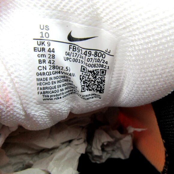 Nike Zoom Vomero 5 Athletic Shoes Mens Size 10 Total Orange Black NEW - Picture 11 of 16